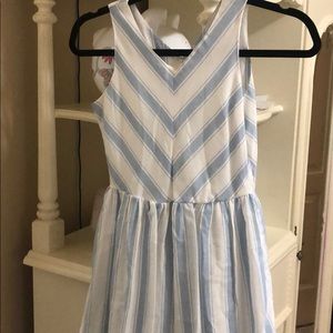 Copper key Med. blue & White dress! Not wore